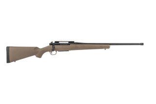 Mossberg Patriot Predator 6.5 creedmoor bolt action rifle features a FDE stock